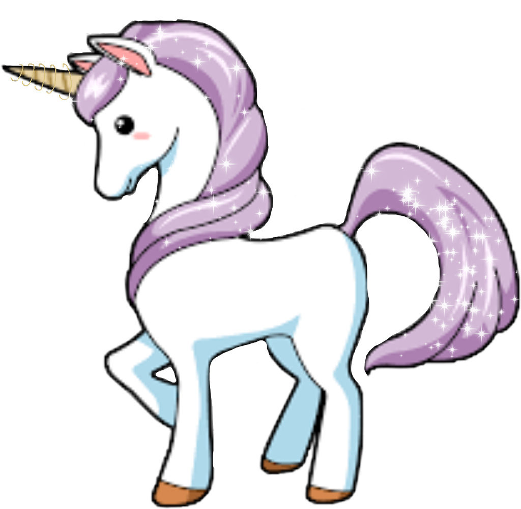#unicorn #loveit #sparkle #pink #gold #freetoedit - Unicorn Clipart - Png Download (1024x1002), Png Download
