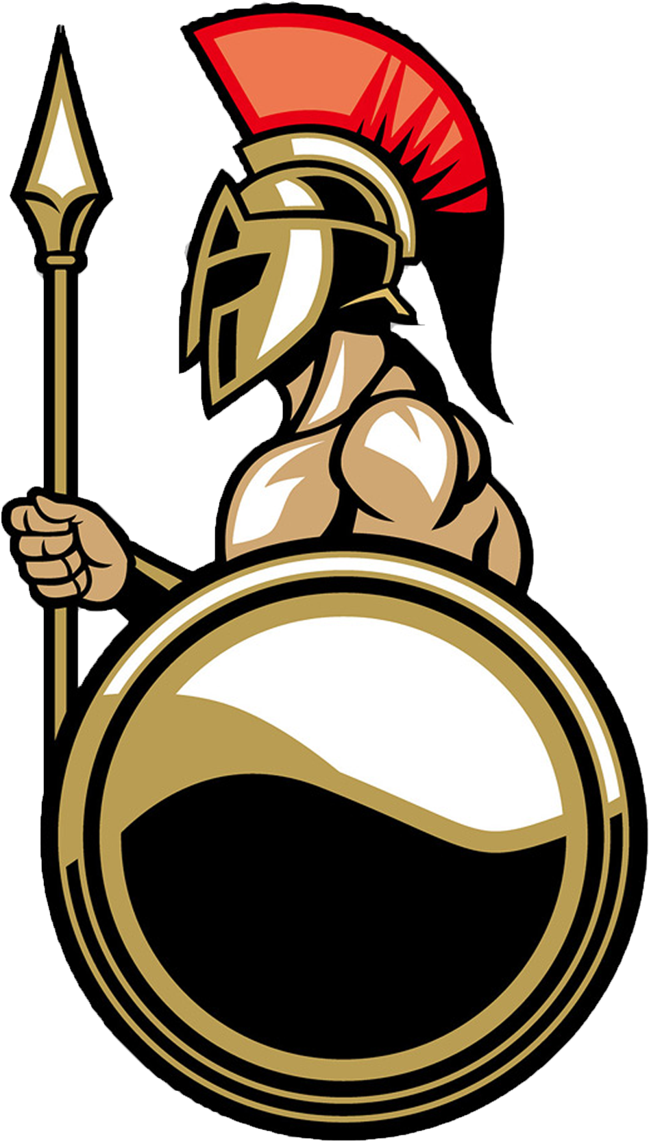 Samurai Clipart Terracotta Soldier - Transparent Spartan Helmet Icon - Png Download (947x1665), Png Download
