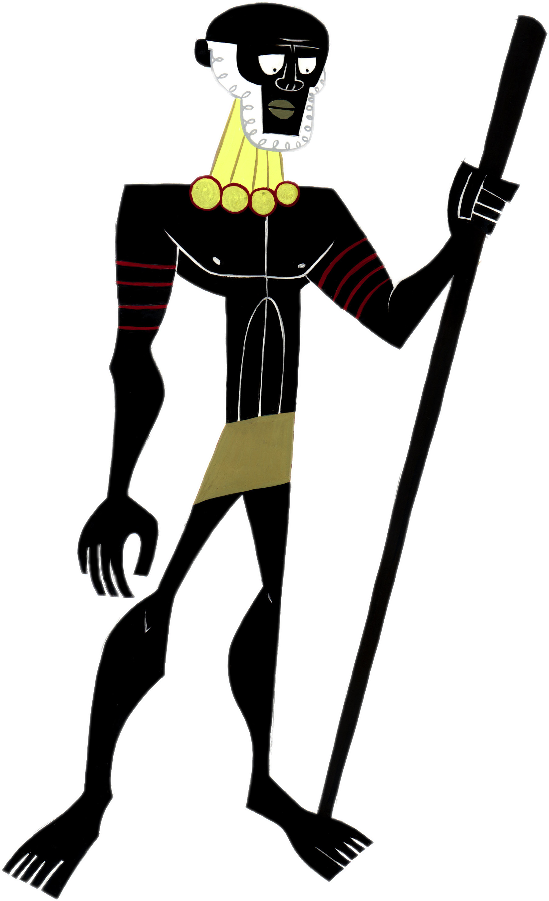 Samurai Jack Character African Chief - Samurai Jack Character Design Clipart (1920x3162), Png Download