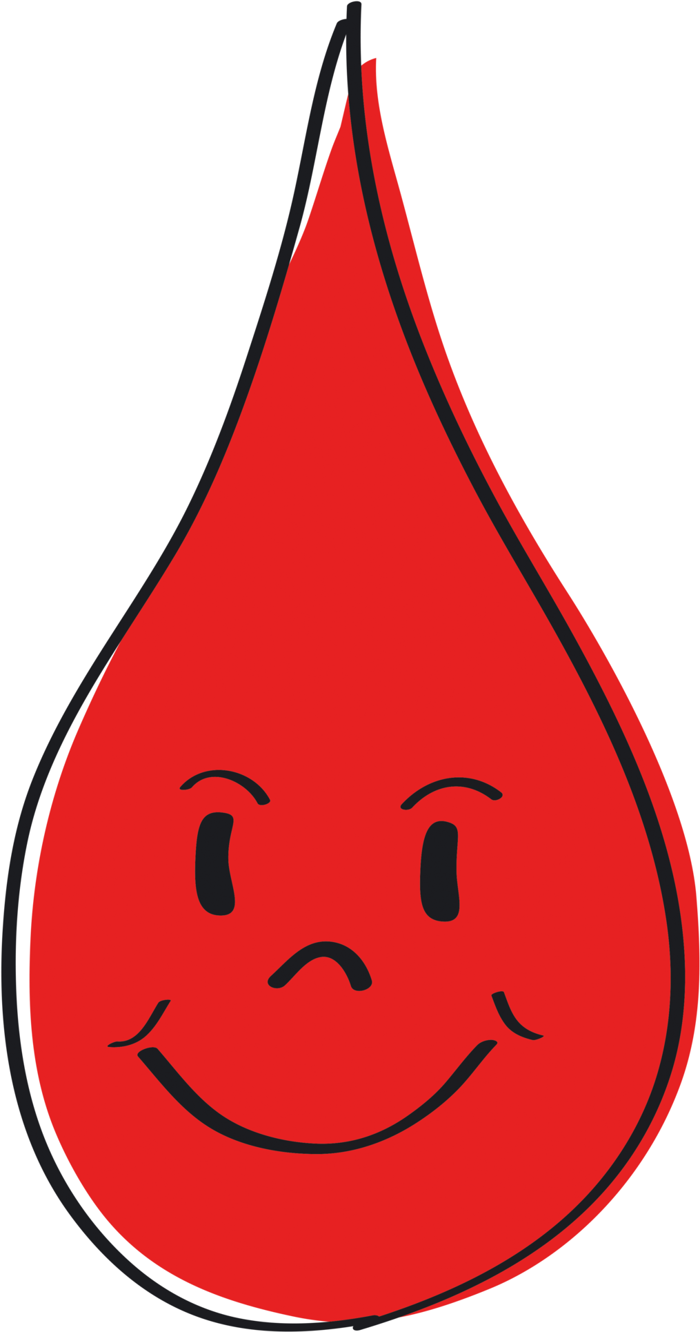 Blood Drop Clipart - Gota De Sangre - Png Download (1024x1939), Png Download