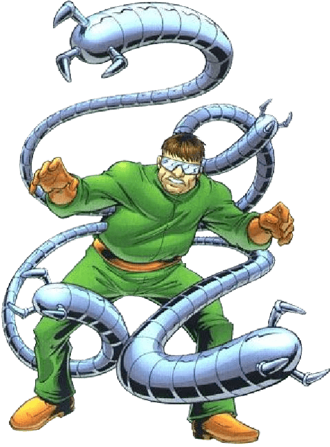 Marvel Villain Clipart - Doctor Octopus Cartoon Png Transparent Png (479x649), Png Download