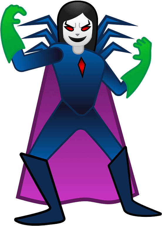 Woman Supervillain Emoji Clipart - Man Supervillain Emoji - Png Download (800x800), Png Download