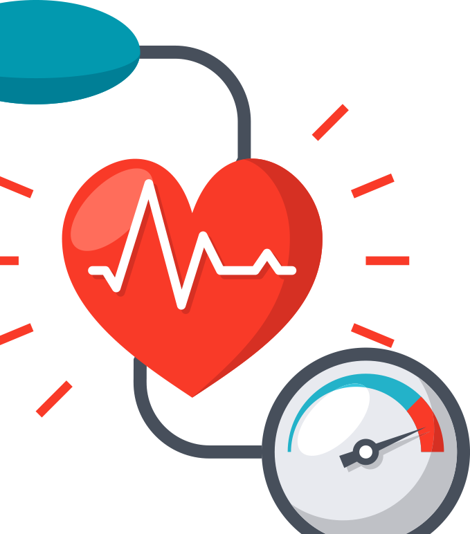 Transparent Ate Too Much Clipart - High Blood Pressure Clipart - Png Download (679x772), Png Download