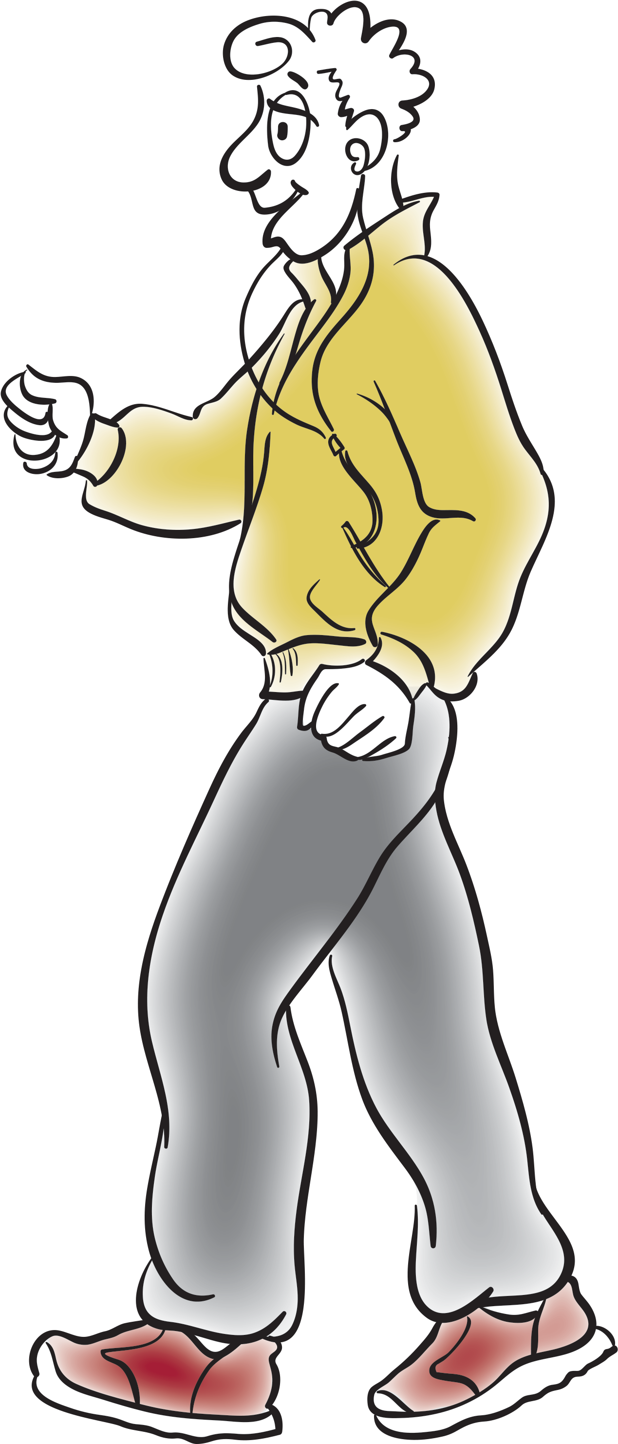 Walking Clipart (1282x2973), Png Download
