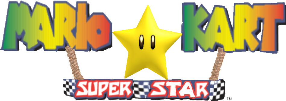 Hero Clipart Superstar - Mario Kart Super Circuit - Png Download (1000x400), Png Download