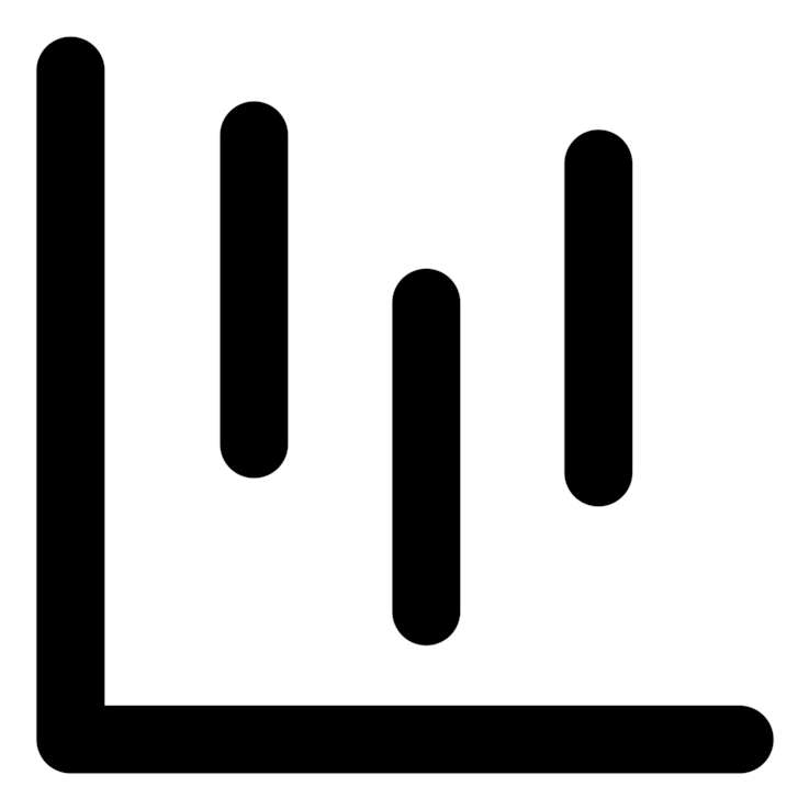 Statistics Vector Background - Chart Line Icon Png Transparant Clipart (750x750), Png Download