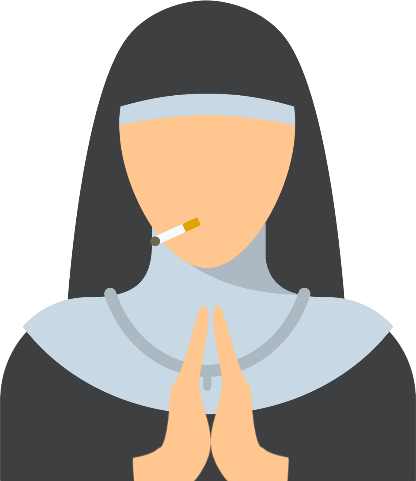 Nun Clip Art - Png Download - Full Size Clipart (#5359592) - PinClipart