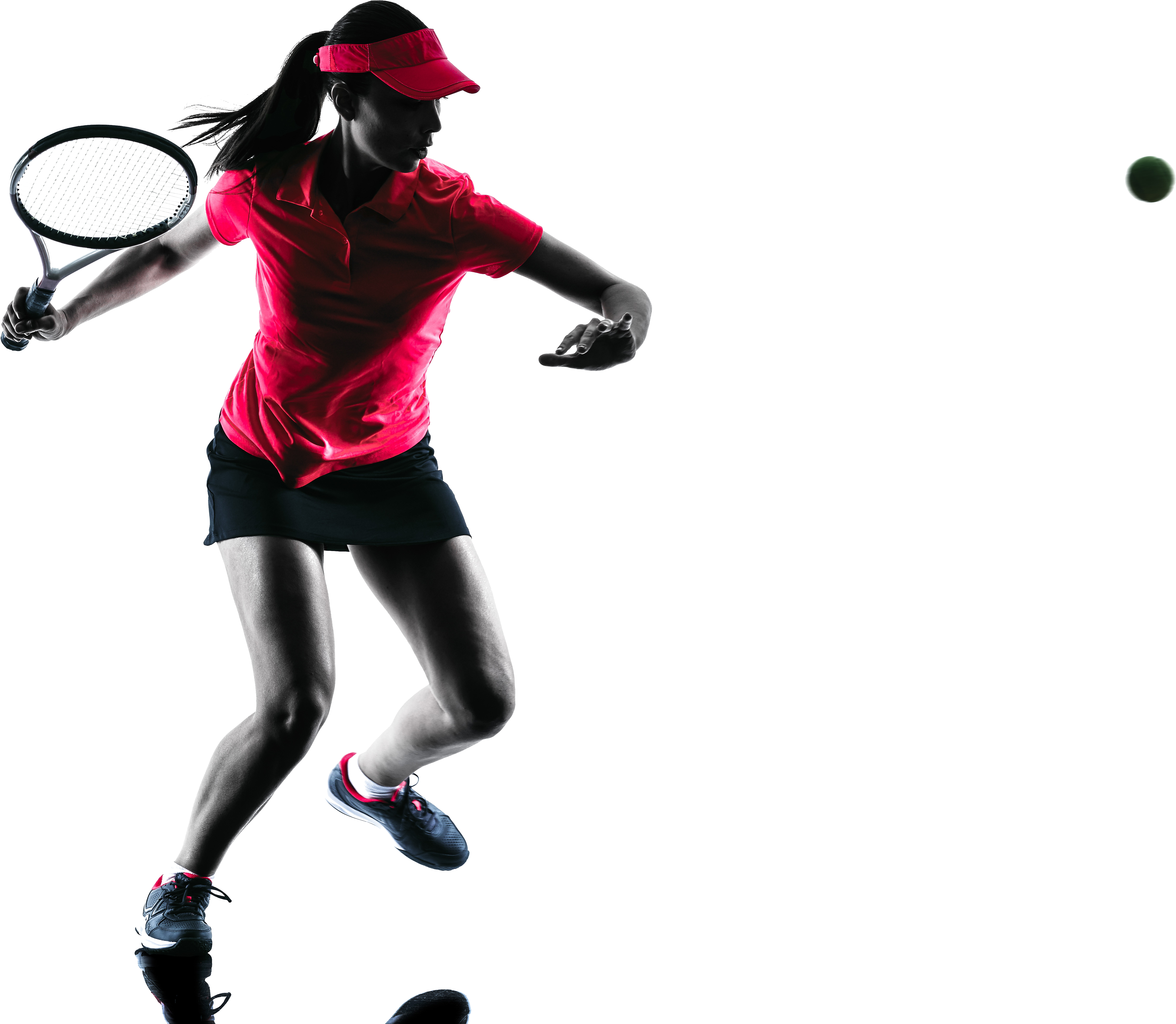 Silhouette Stock Photography Tennis Royalty-free - Tennis Player Royalty Free Png Clipart (6226x4665), Png Download