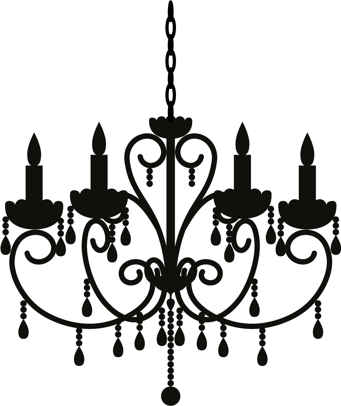 Vector Graphics Clip Art Chandelier Royalty-free Image - Chandelier Silhouette Png Transparent Png (1200x1406), Png Download