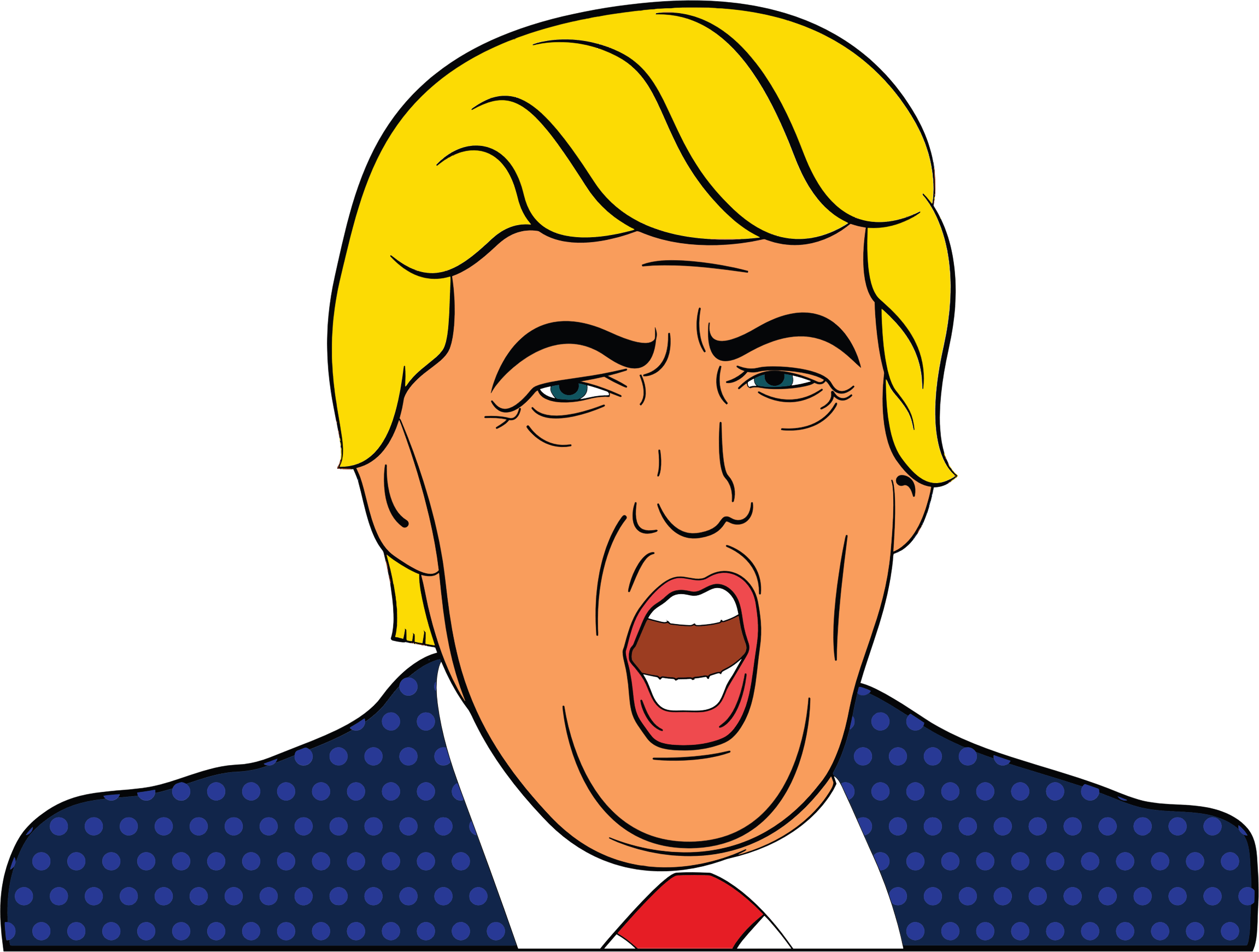 Trump Donlad Transparent & Png Clipart Free Download - Donald Trump Fathers Day Card (2303x1742), Png Download