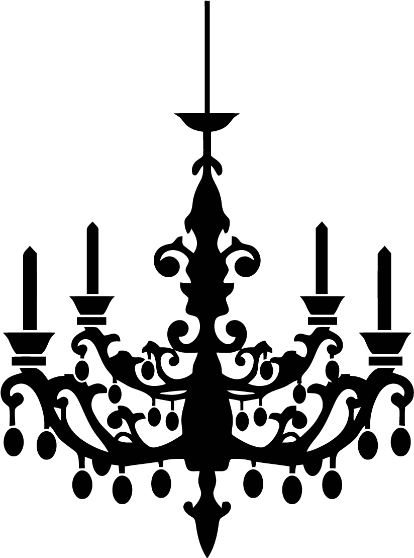 Transparent Vintage Chandelier Clipart - She Shed Clip Art - Png Download (824x1109), Png Download