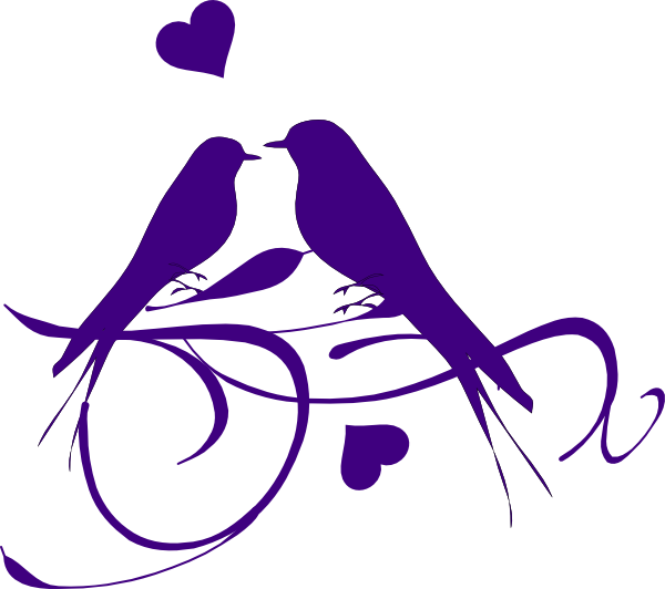 Coloring Book Drawing Clip Art - Purple Wedding Clip Art - Png Download (600x532), Png Download