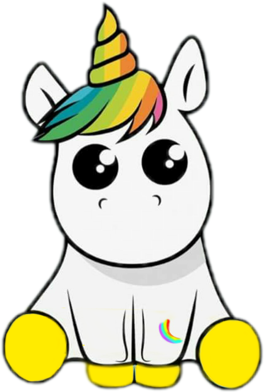 Unicorn Sticker Kavaii Clip Art - Unicorn Clipart - Png Download (860x1279), Png Download