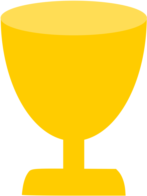 Yellow Chalice Clipart Picture Black And White Library - Goblet Clipart - Png Download (528x749), Png Download