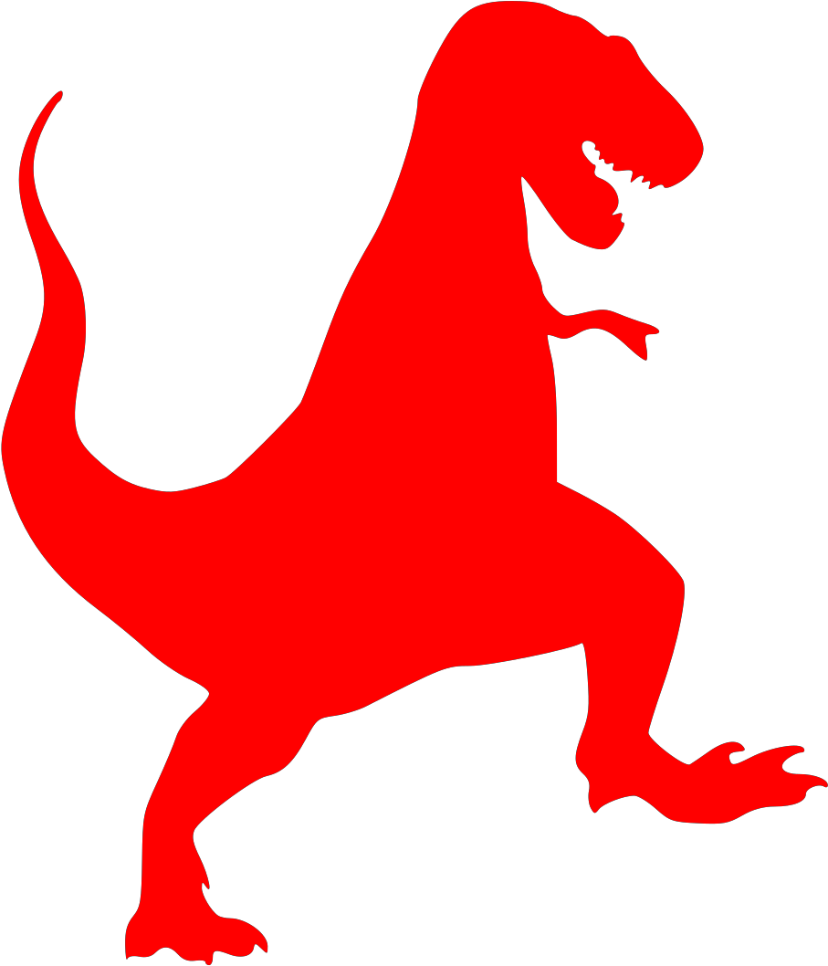 Black T Rex Clipart - Png Download (1600x1600), Png Download