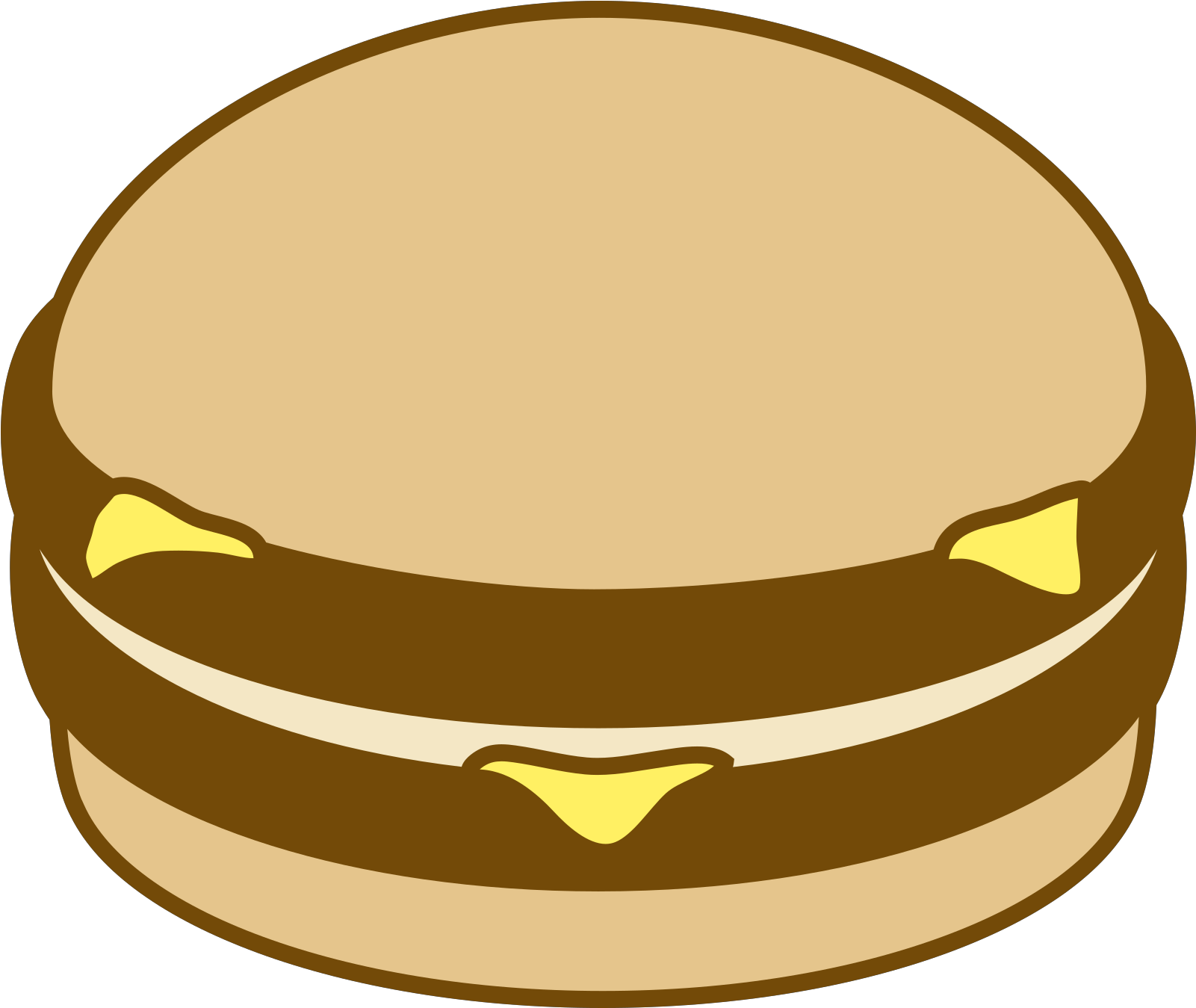 Hamburger Silhouette Clipart (1600x1600), Png Download