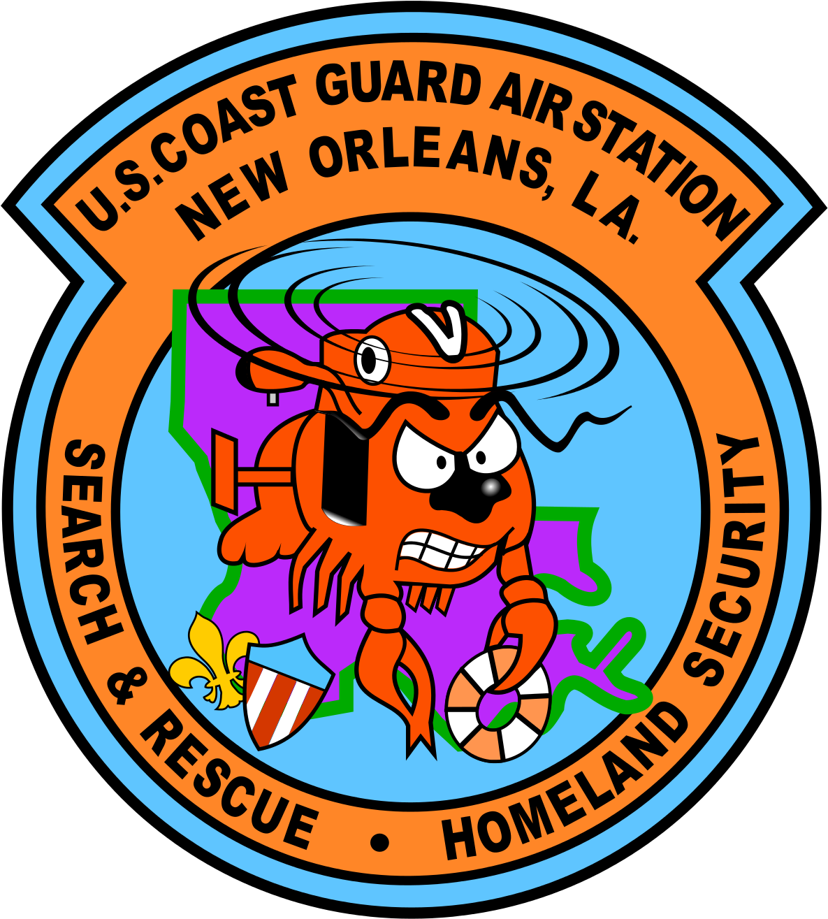 Coast Guard Air Station New Orleans Clipart (1200x1343), Png Download