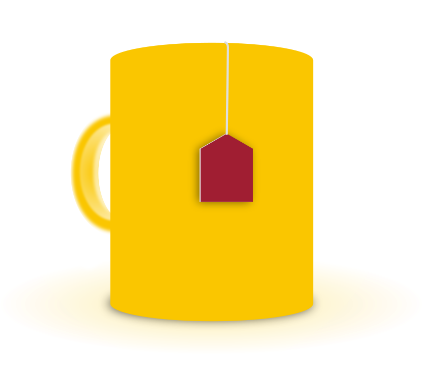 Mug Of Tea Svg Vector File, Vector Clip Art Svg File - Circle - Png Download (861x900), Png Download