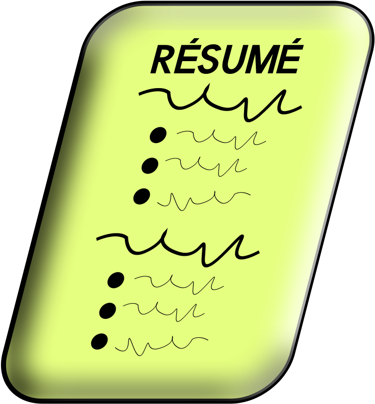 Resume Clip Art - Png Download (741x800), Png Download