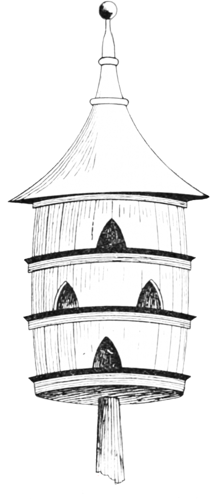 Birdhouse Drawing Clipart (443x1024), Png Download