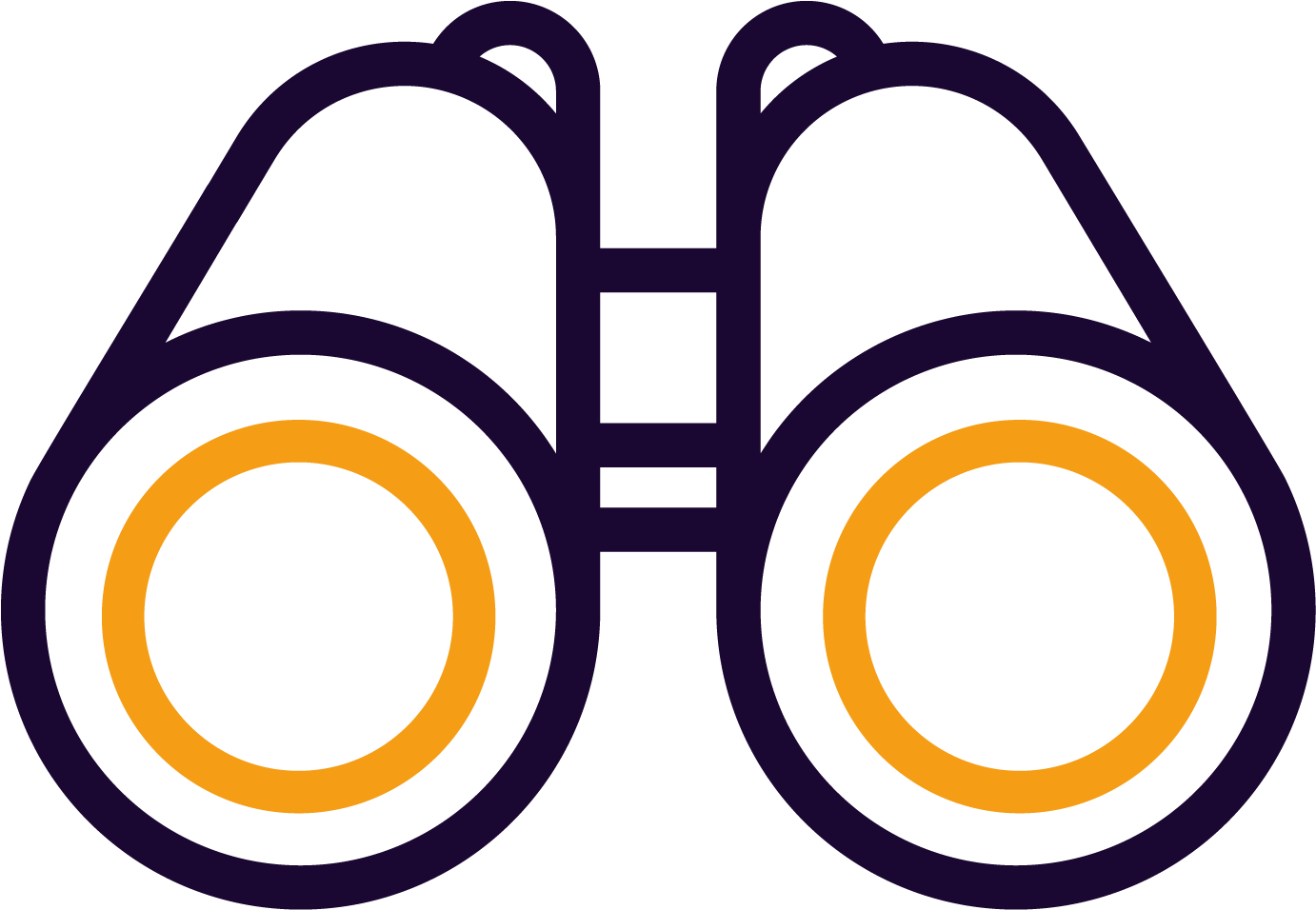 Binocular Icon Clipart (1600x1600), Png Download