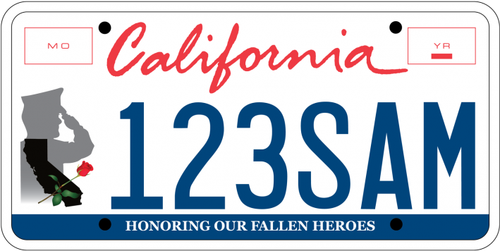 California License Plate Clipart Jpg Black And White - California License Plate - Png Download (800x413), Png Download