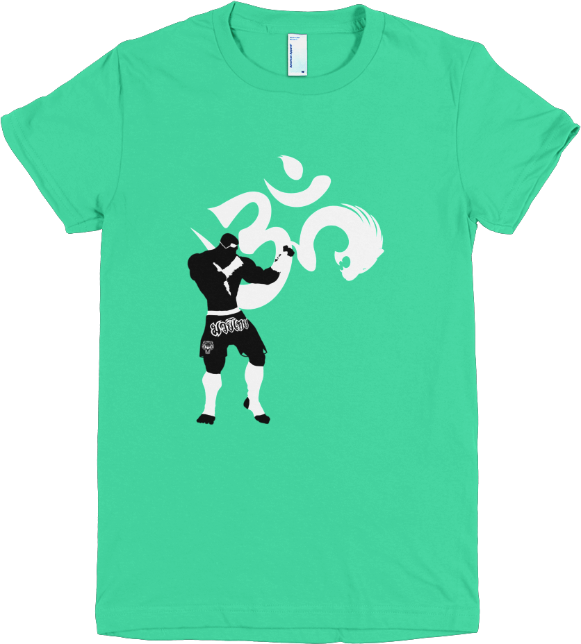 [women"s] Om Tiger Muay Thai T Shirt - T-shirt Clipart (836x928), Png Download