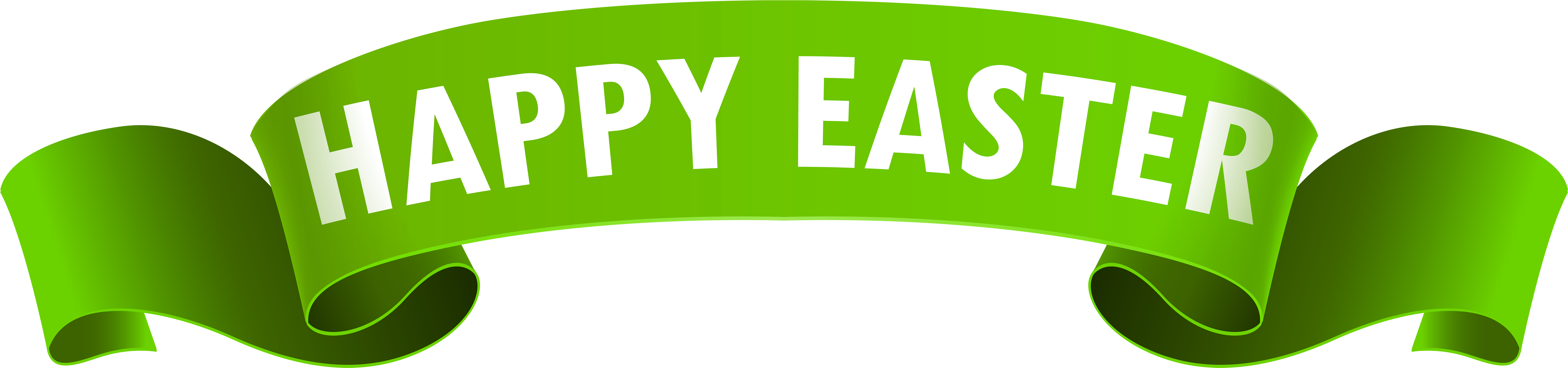 Happy Easter Banner Png Clipart (8000x1934), Png Download