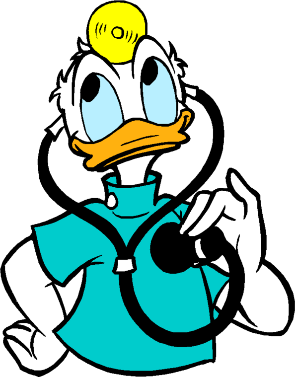Donald Duck Doctor Clipart (600x759), Png Download