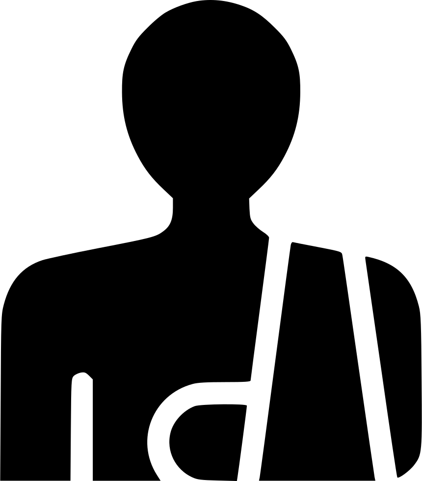 Patient Clipart Sling - Trauma Png Transparent Png (860x980), Png Download