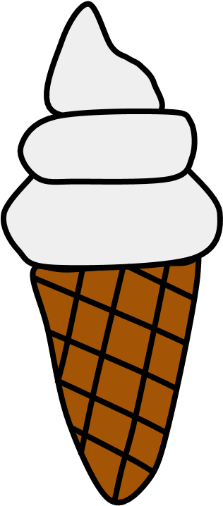 Vanilla Ice Cream, Cone, Waffle, Wafer - Vanilla Ice Cream Clipart - Png Download (816x1056), Png Download