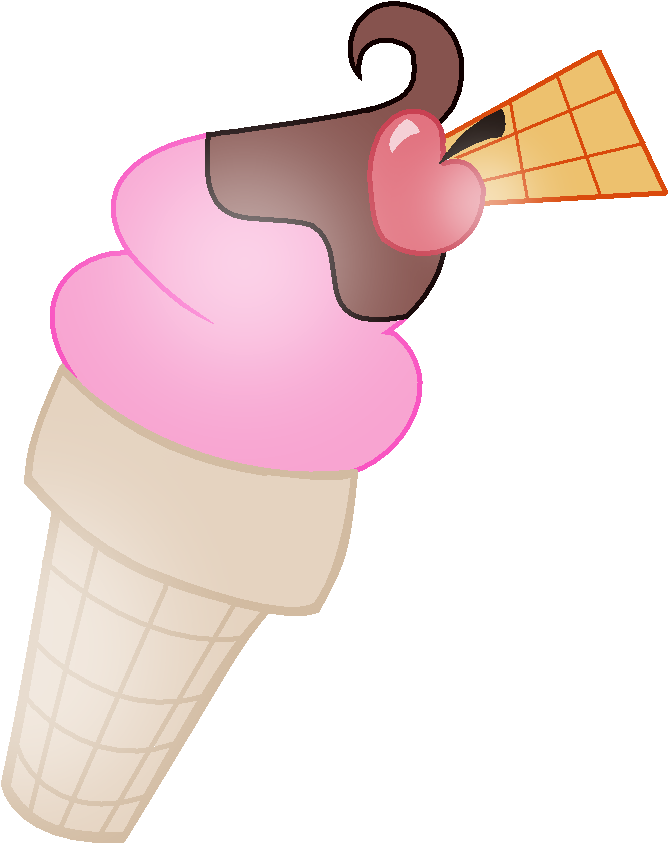 Rockcandycutie"s Sweet Sundae Cutiemark By Wishingwellbro - Ice Cream Cone Clipart (668x843), Png Download