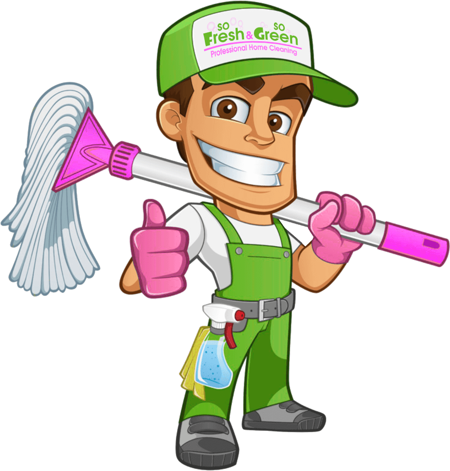 Cleaningdudewithhat - Cleaning Crew Clipart - Png Download (1000x1000), Png Download
