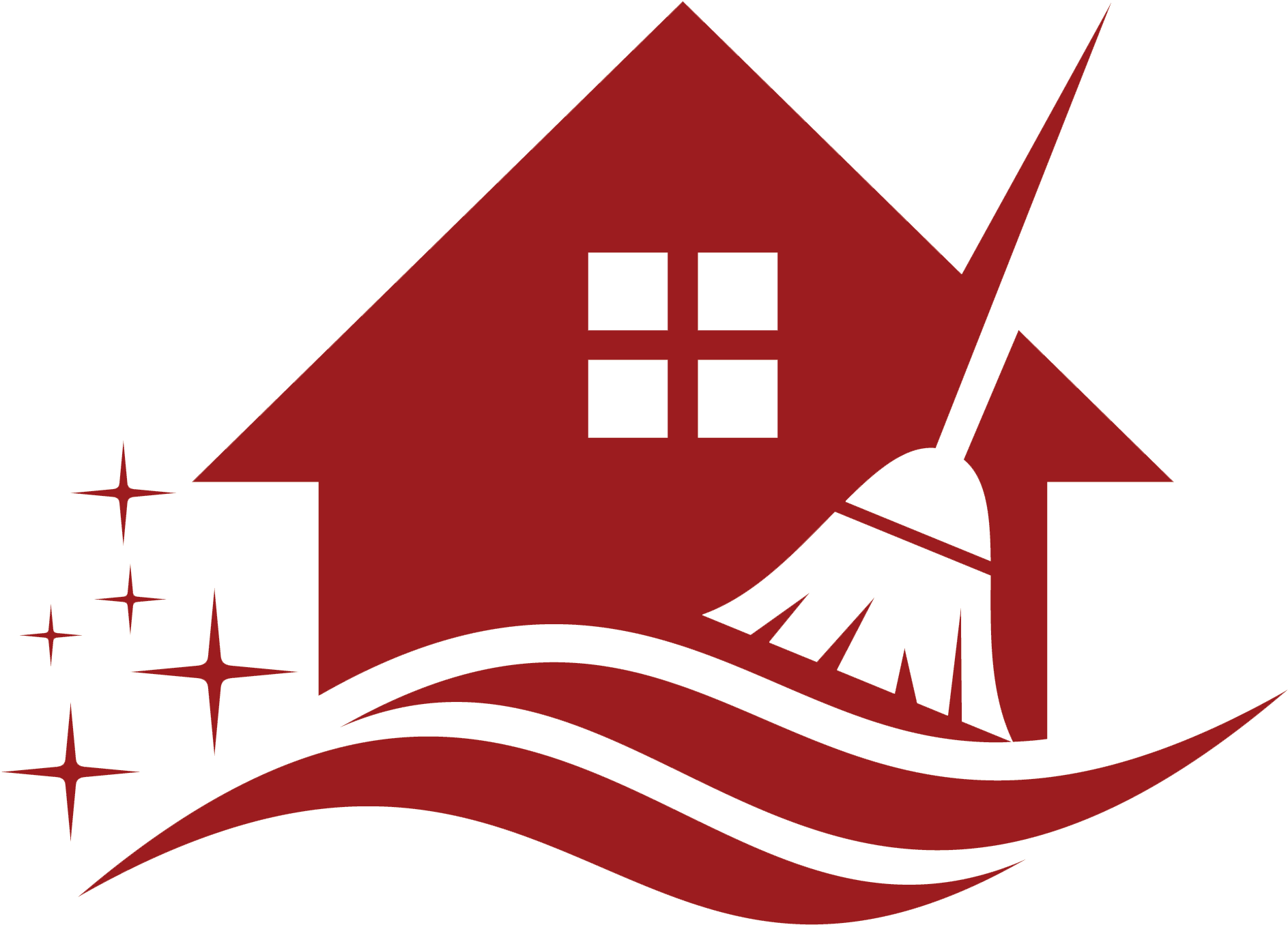 Roll Tidy Destin Fl House Cleaning Service - House Cleaning Logo Red Clipart (2208x1914), Png Download