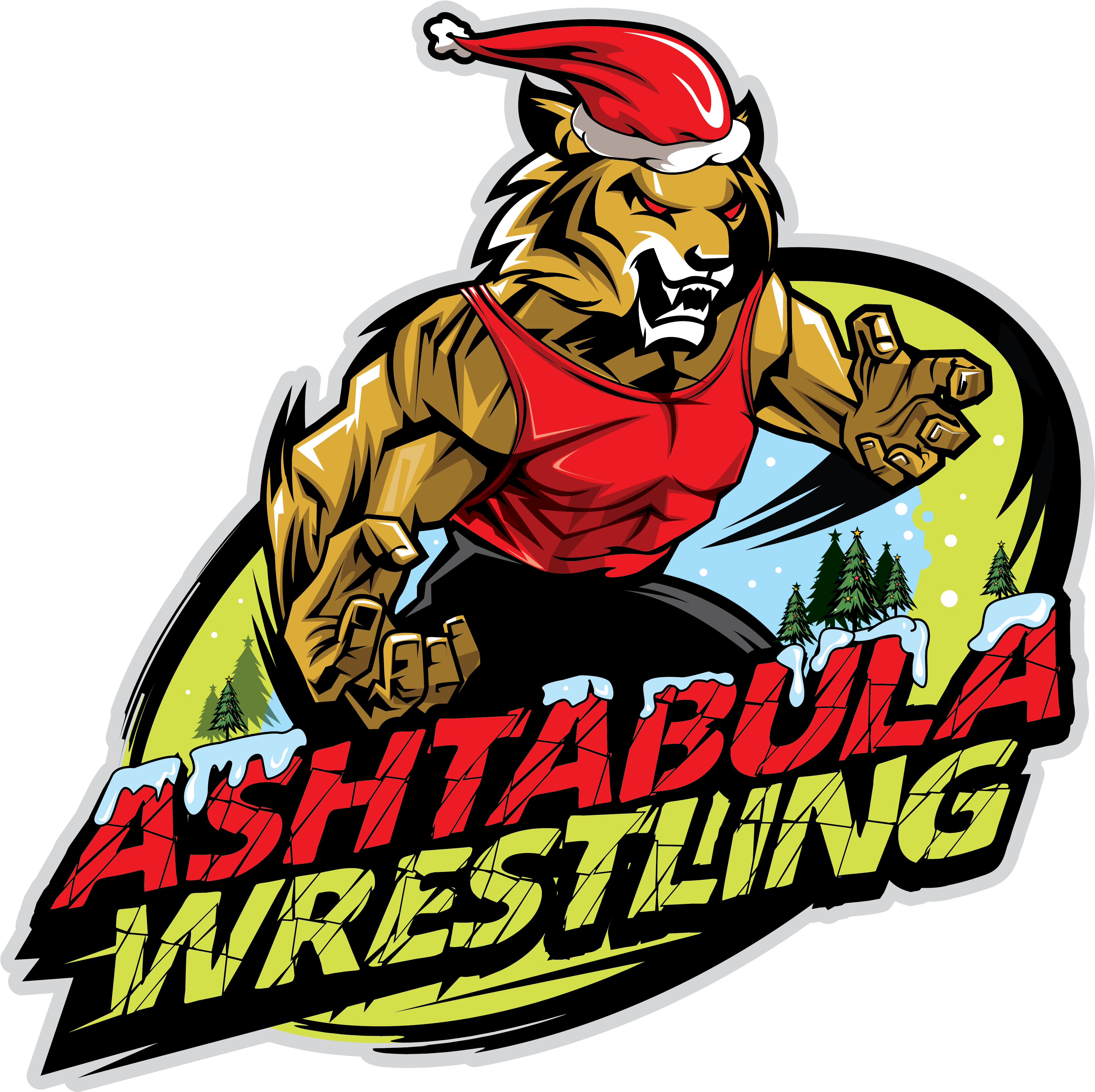 Ashtabula Wrestling - Illustration Clipart (5000x5000), Png Download