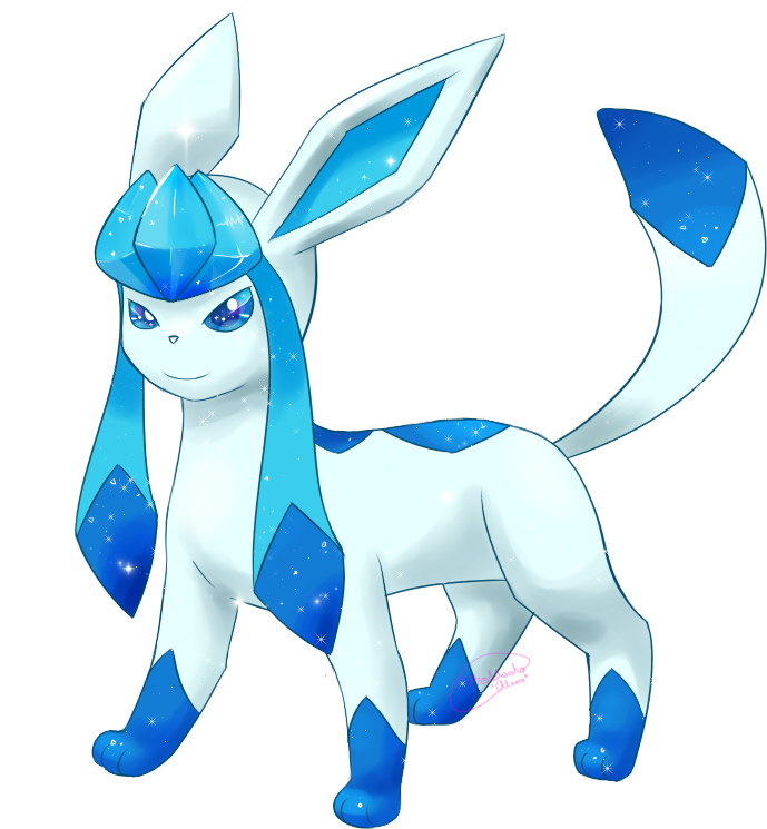 Clip Art Shiny By Alexxxa Pokemon Eeveelution Pinterest - Sylveon Umbreon Glaceon Eevee - Png Download (689x745), Png Download