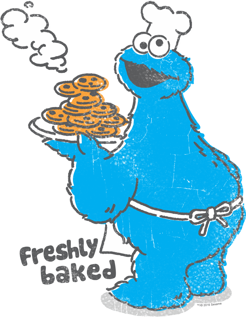 Sesame Street Freshly Baked Toddler T-shirt"
 Class= Clipart (850x1062), Png Download