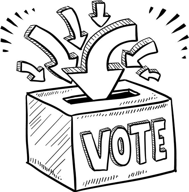 Polling Booth Management Agency In Indiapolling Booth - Ballot Box Vote Clipart (1000x676), Png Download