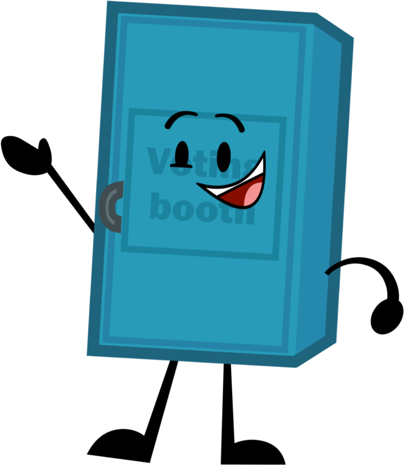 Vote Drawing Polling Booth - Battle For The Big B Voting Booth Clipart (857x933), Png Download