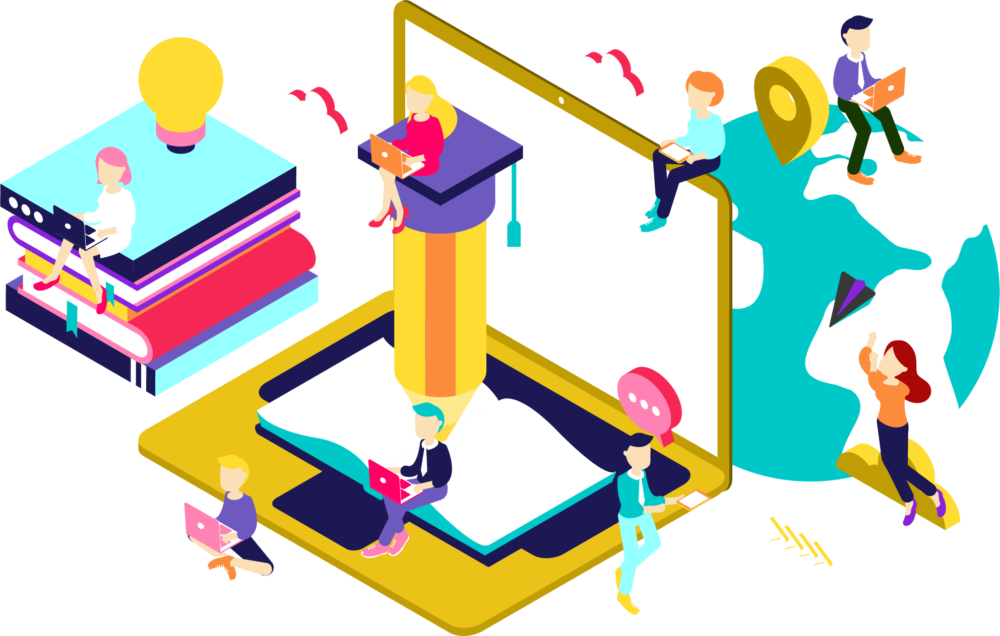 Working Student Clipart - Png Download (1984x1263), Png Download