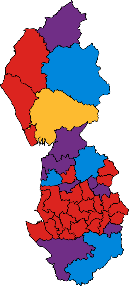 North West Uk Constituencies Clipart (440x976), Png Download