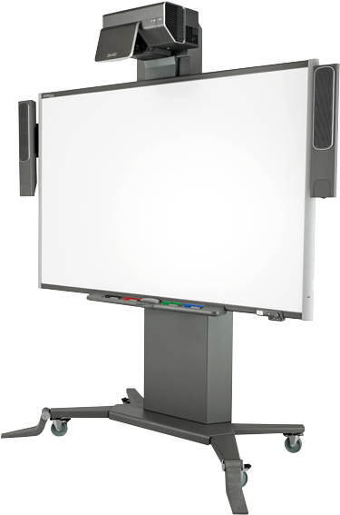 Whiteboard Vector Board Smart - Smart Board With Stand Clipart - Full