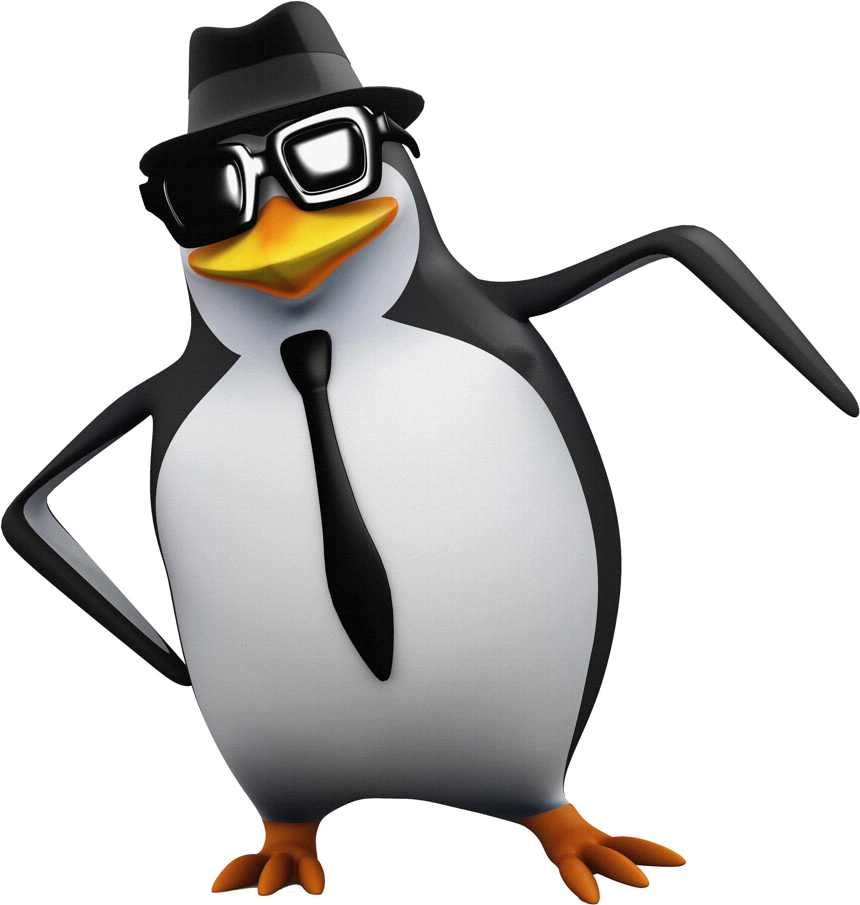 Madagascar Penguins Png - Penguins Of Madagascar With A Hat Clipart (3000x3150), Png Download