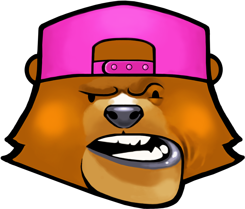 Super Rude Bear Resurrection Logo Clipart (1024x1024), Png Download