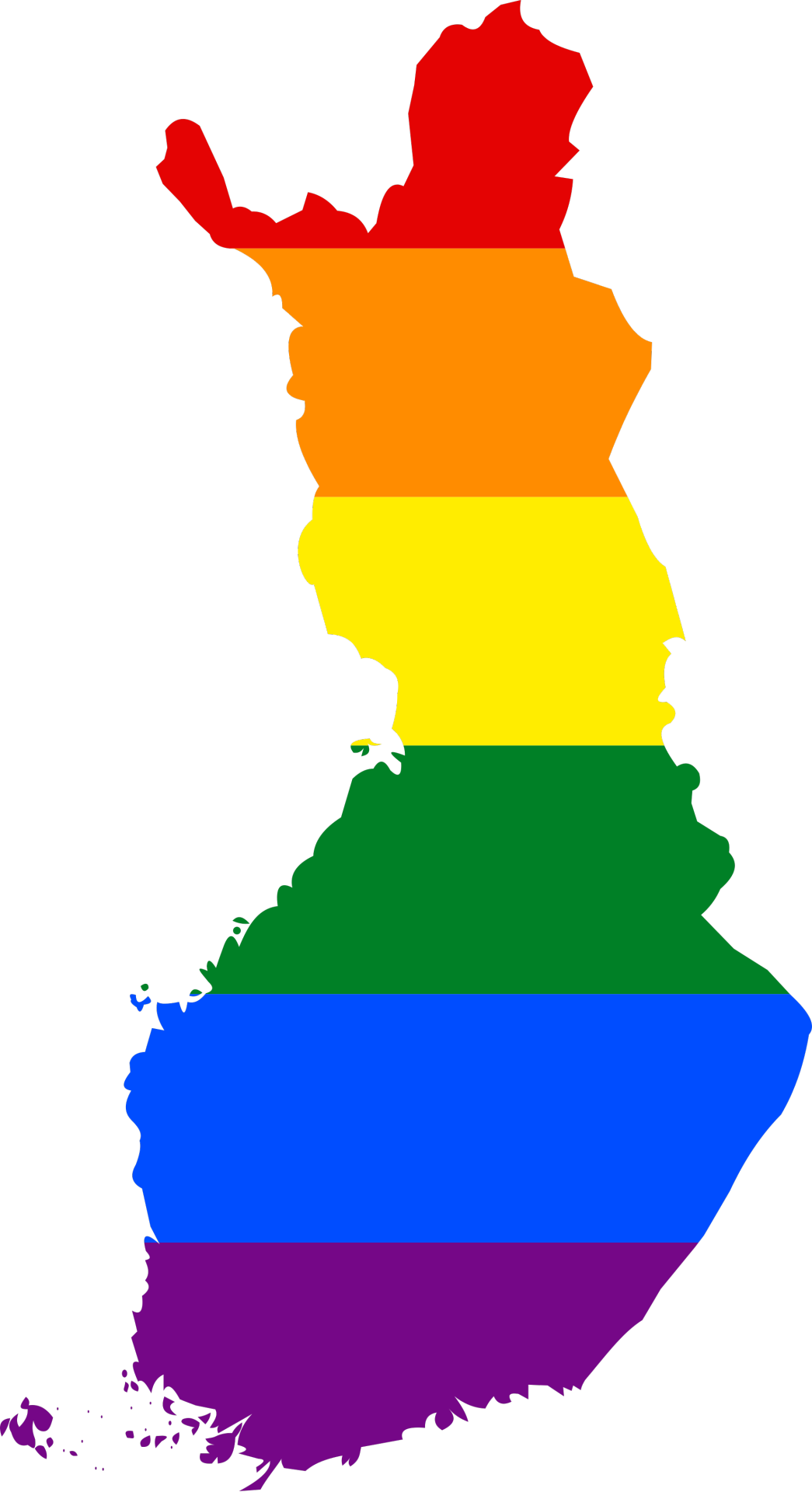 Population Density Map Of Finland Clipart (1045x1920), Png Download