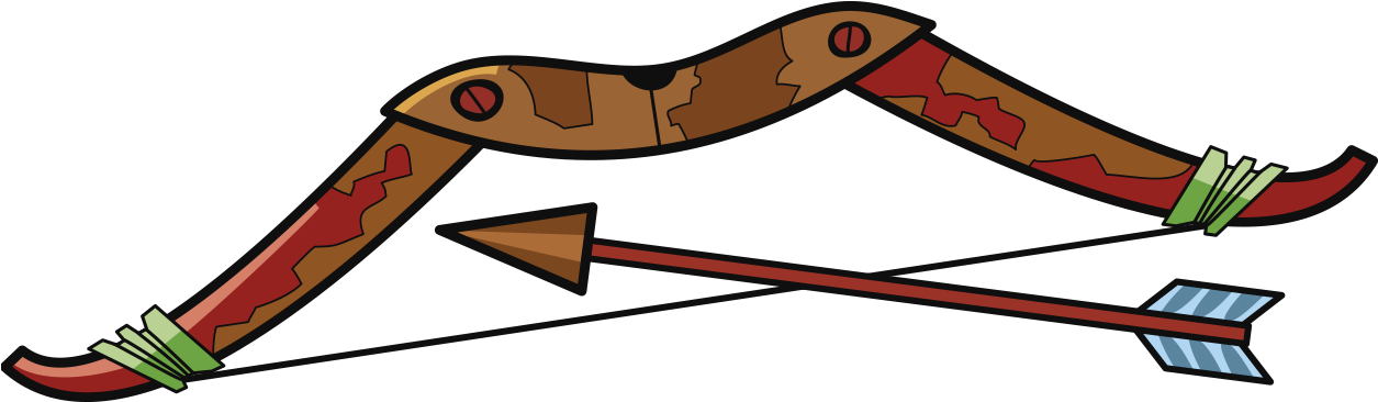 Rusted Bow Clipart (1254x472), Png Download