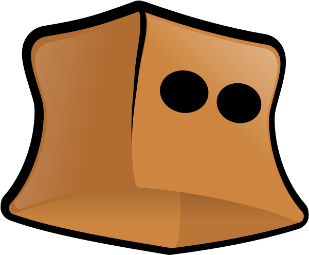 You Knew, This Would Come - Brown Bag With Eye Holes Clipart (600x600), Png Download