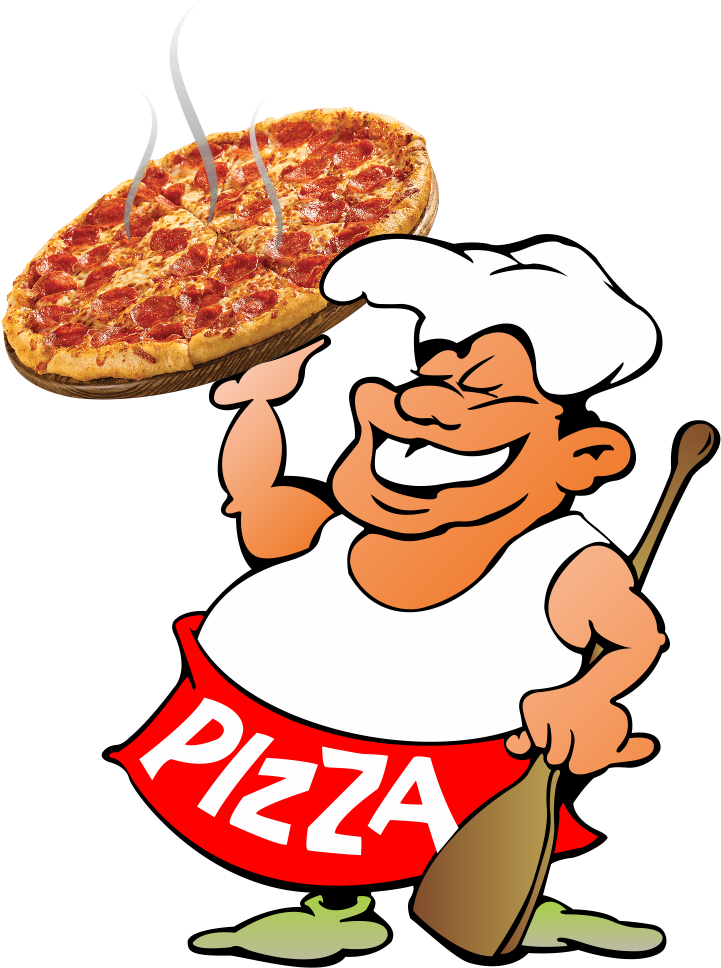 Bingo Pizza Logo - Cartoon Clipart (733x968), Png Download
