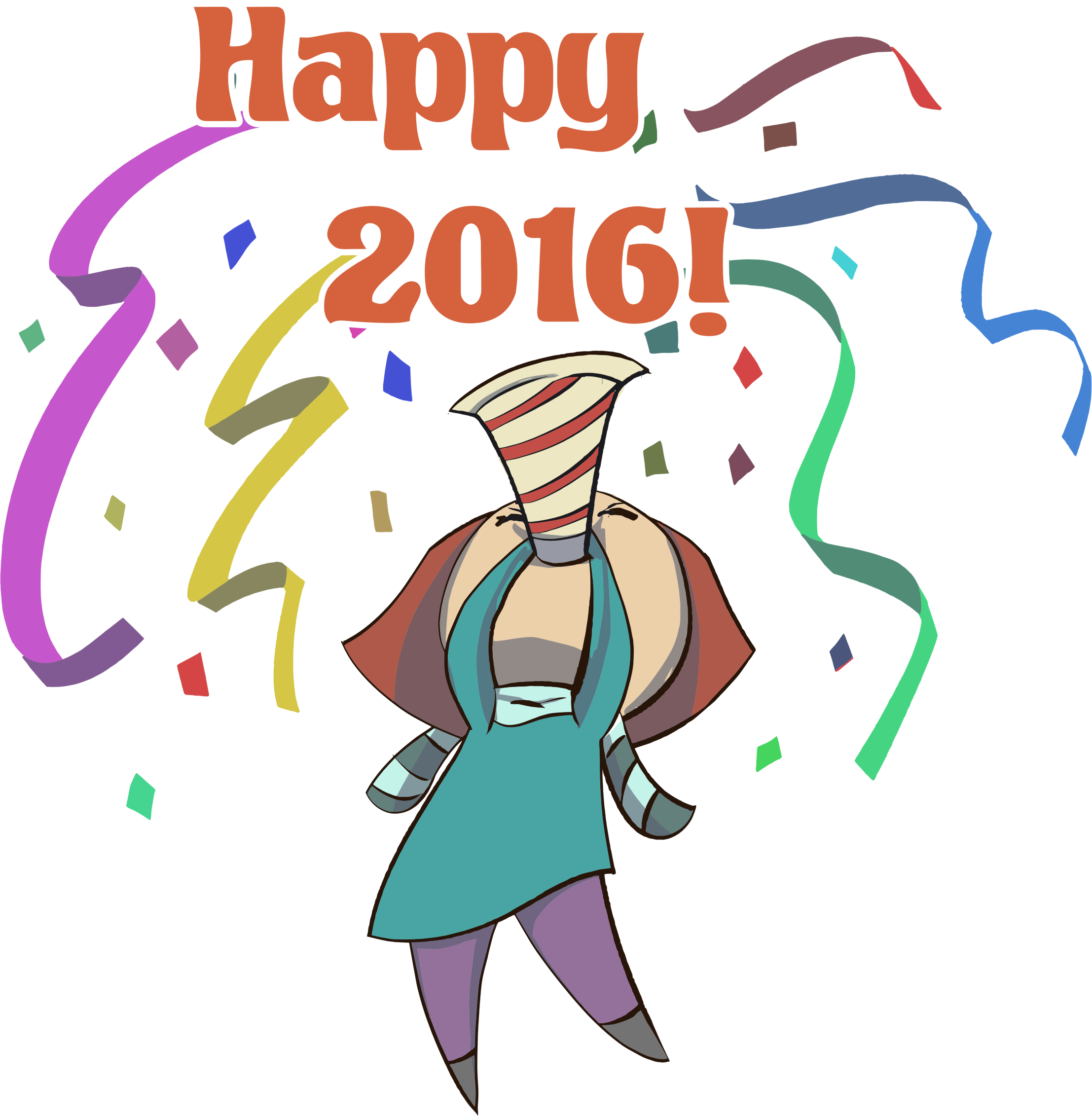 Happy 2016 Woman Clip Arts - Portable Network Graphics - Png Download (2214x2263), Png Download