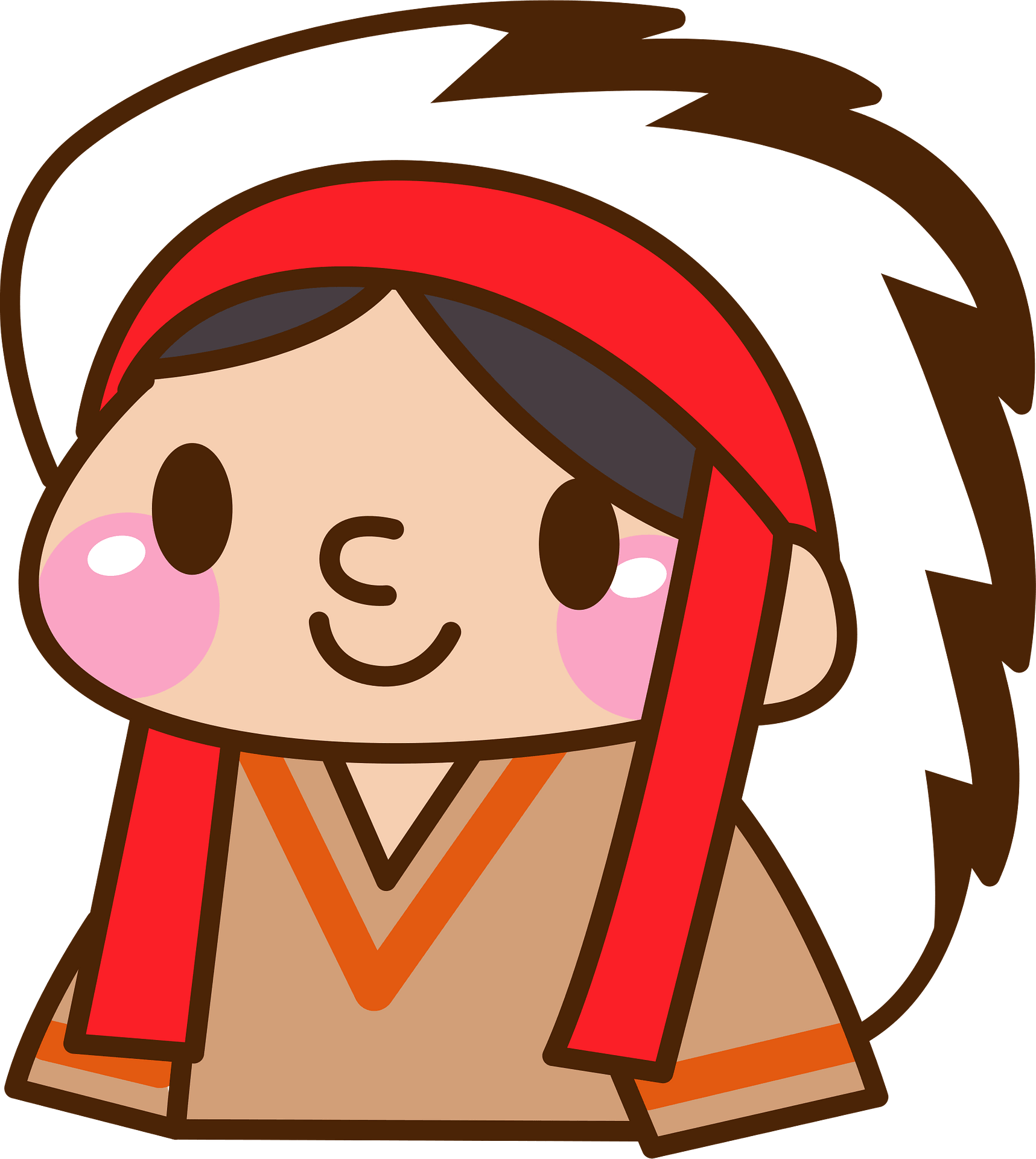 Native American Clipart Head - Png Download (1717x1920), Png Download
